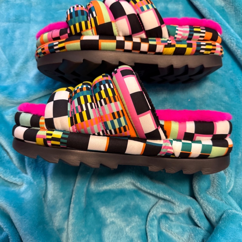 UGG W MAXI CHECKS SLUDE - Picture 5 of 7